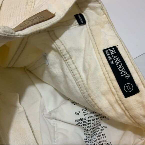 BLANK NYC Love Is Love Denim Crochet Shorts White Multicolor - 25 - Picture 4 of 7